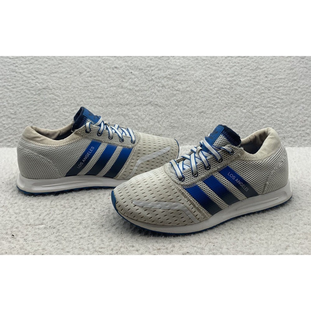 Adidas Los Angeles Sample Running Shoes Mens 6.5 Blue White Casual ART S79032